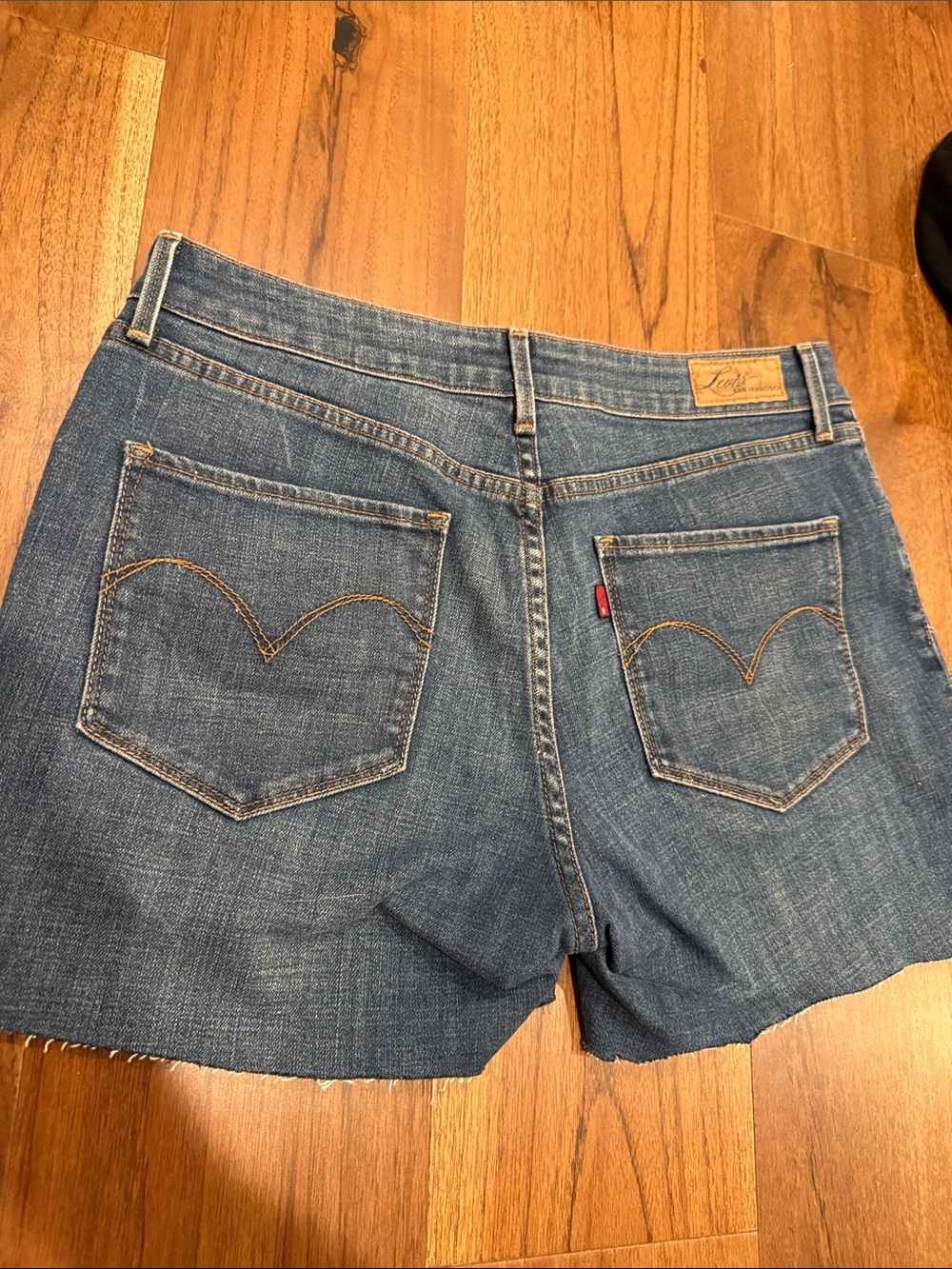 Levi's Blue Denim Cutoff Jean Shorts
